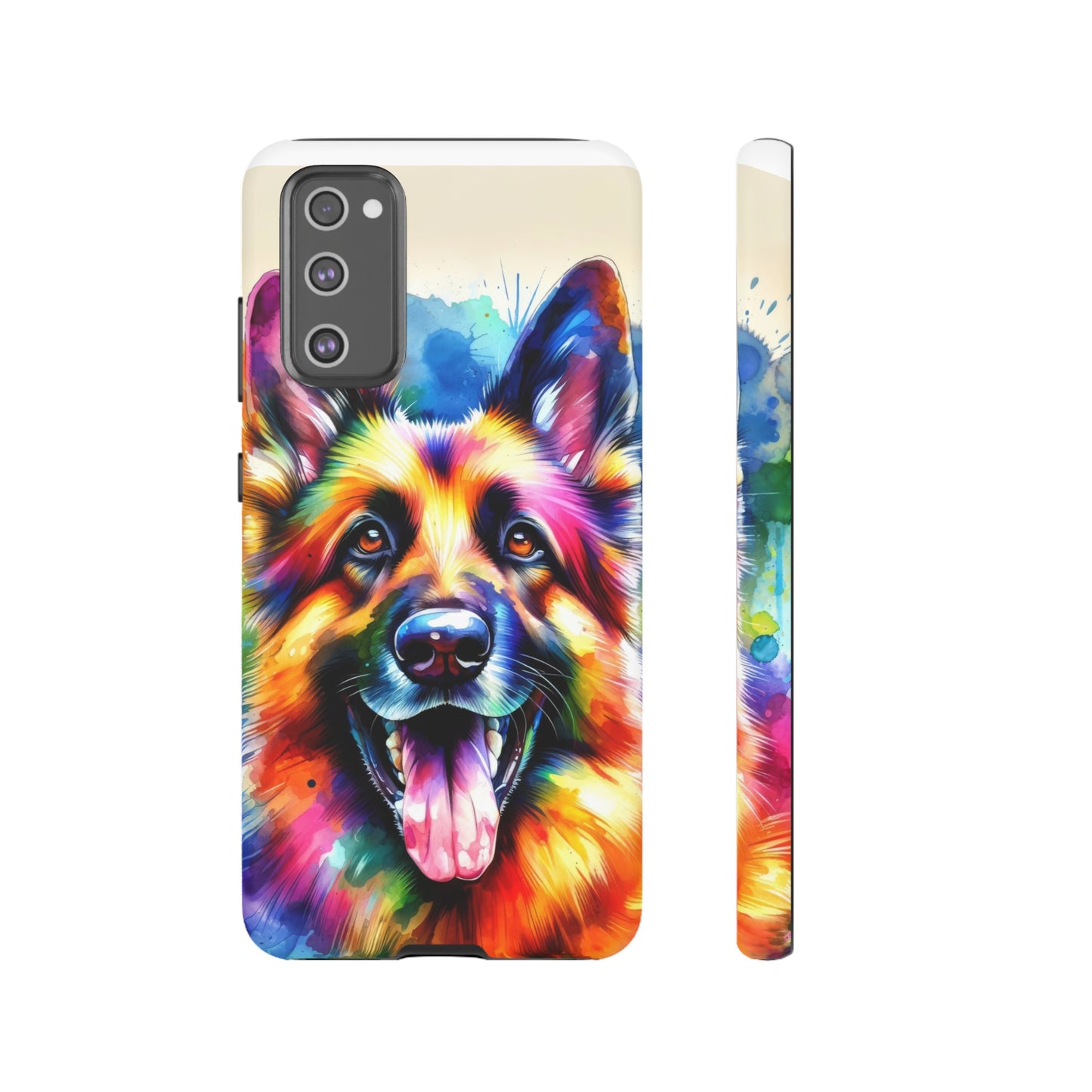 German Shepherd in Watercolor Tough Phone Case