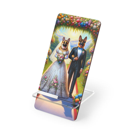 German Shepherds getting Married  Smartphone Stand