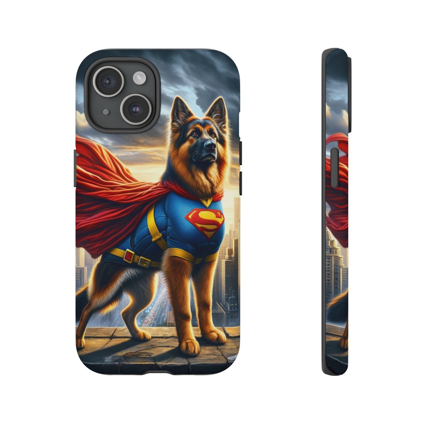 German Shepherd Superhero Phone Case