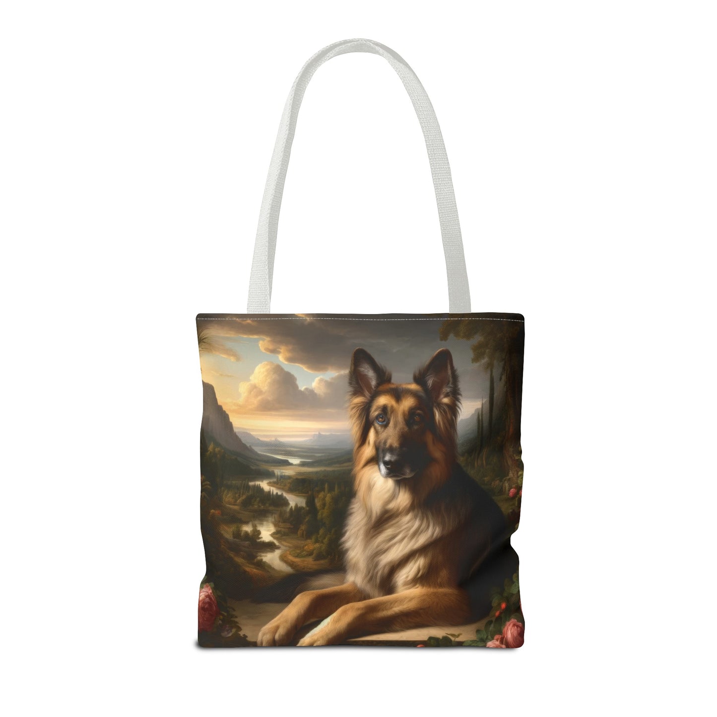 Romanticism inspired German Shepherd Tote Bag