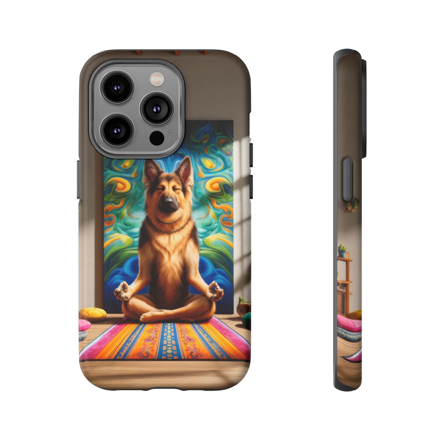 German Shepherd Meditating Phone Case