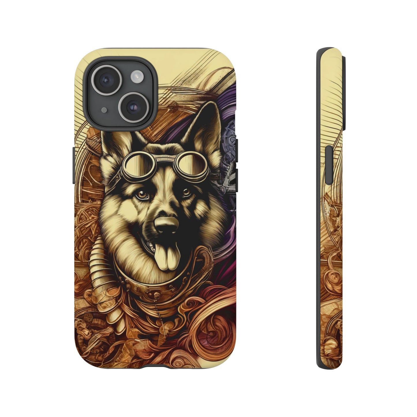 Steampunk German Shepherd Phone Case