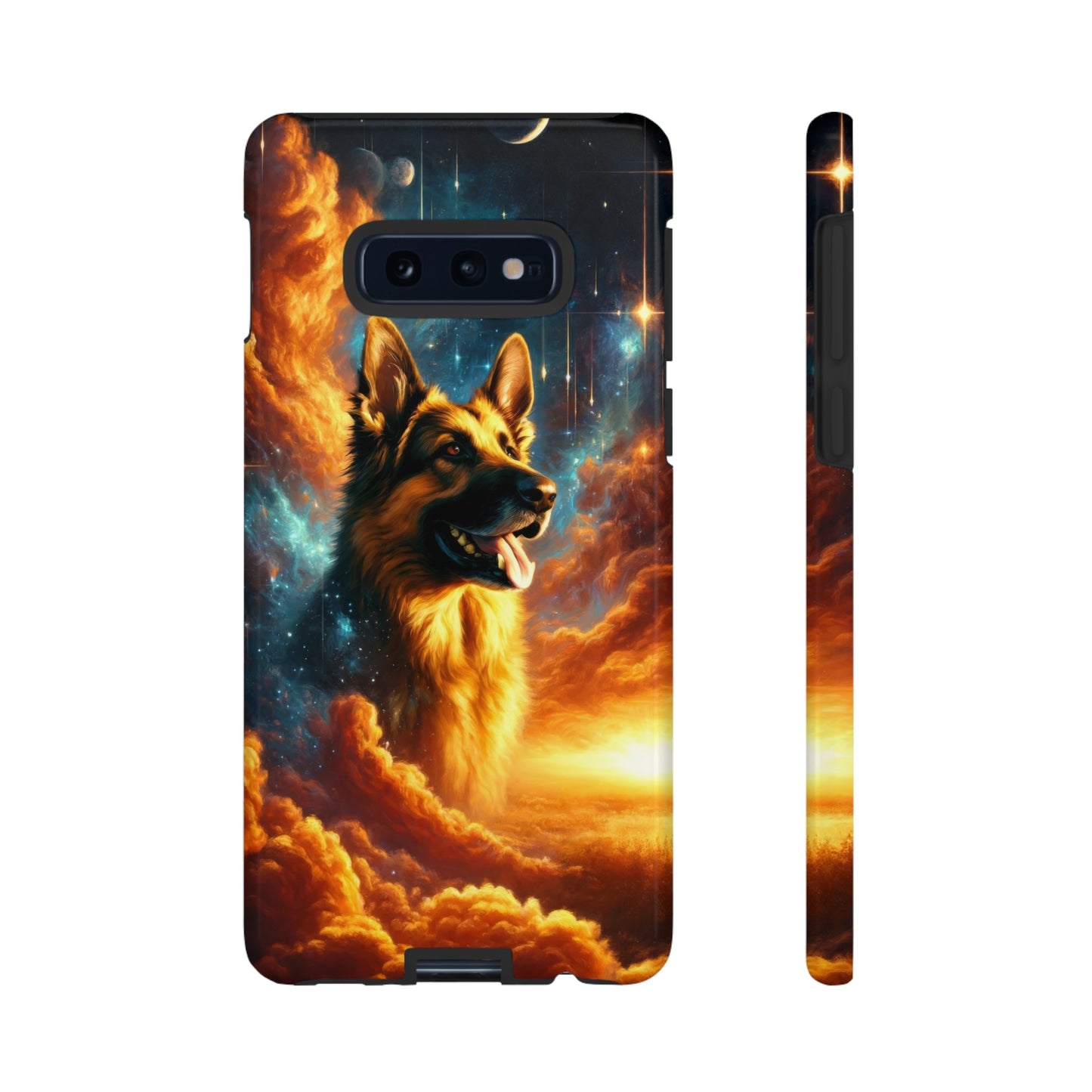 Sci-fi and stars-themed German Shepherd Phone Case