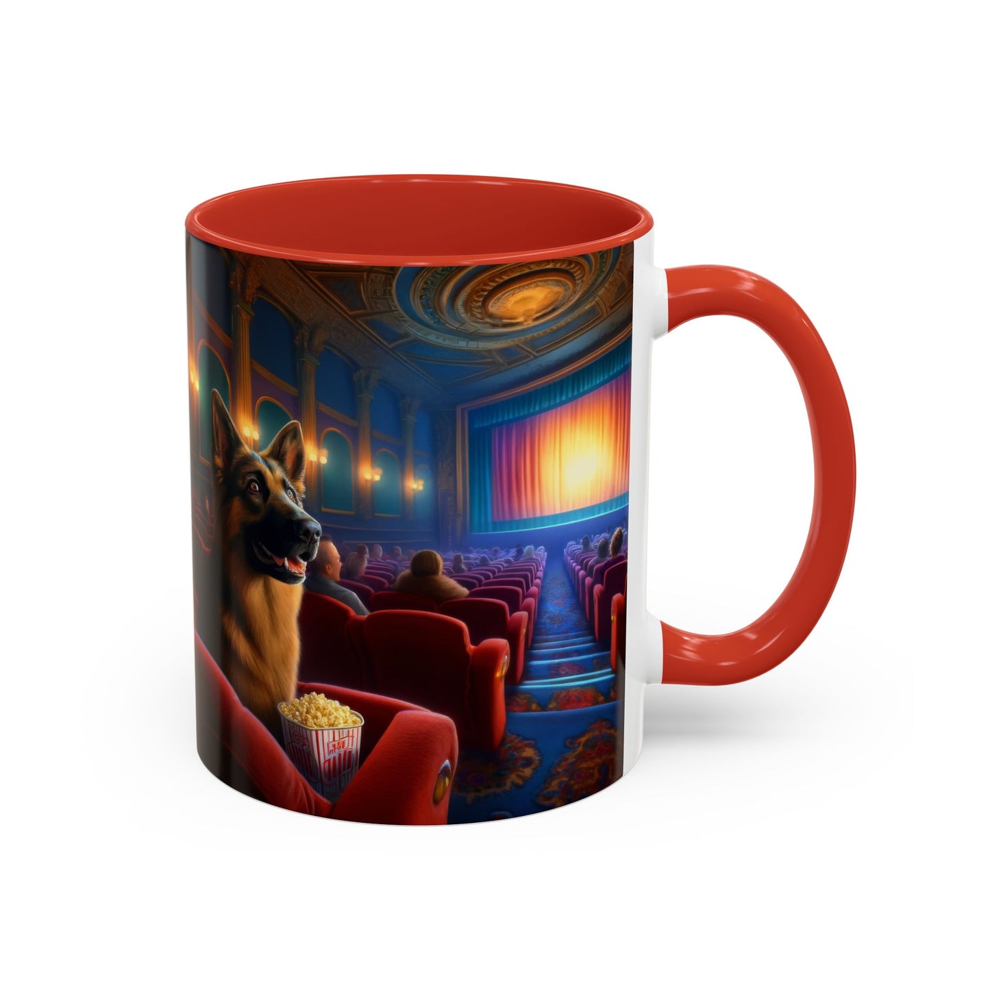 German Shepherd In a Theater  Coffee Mug