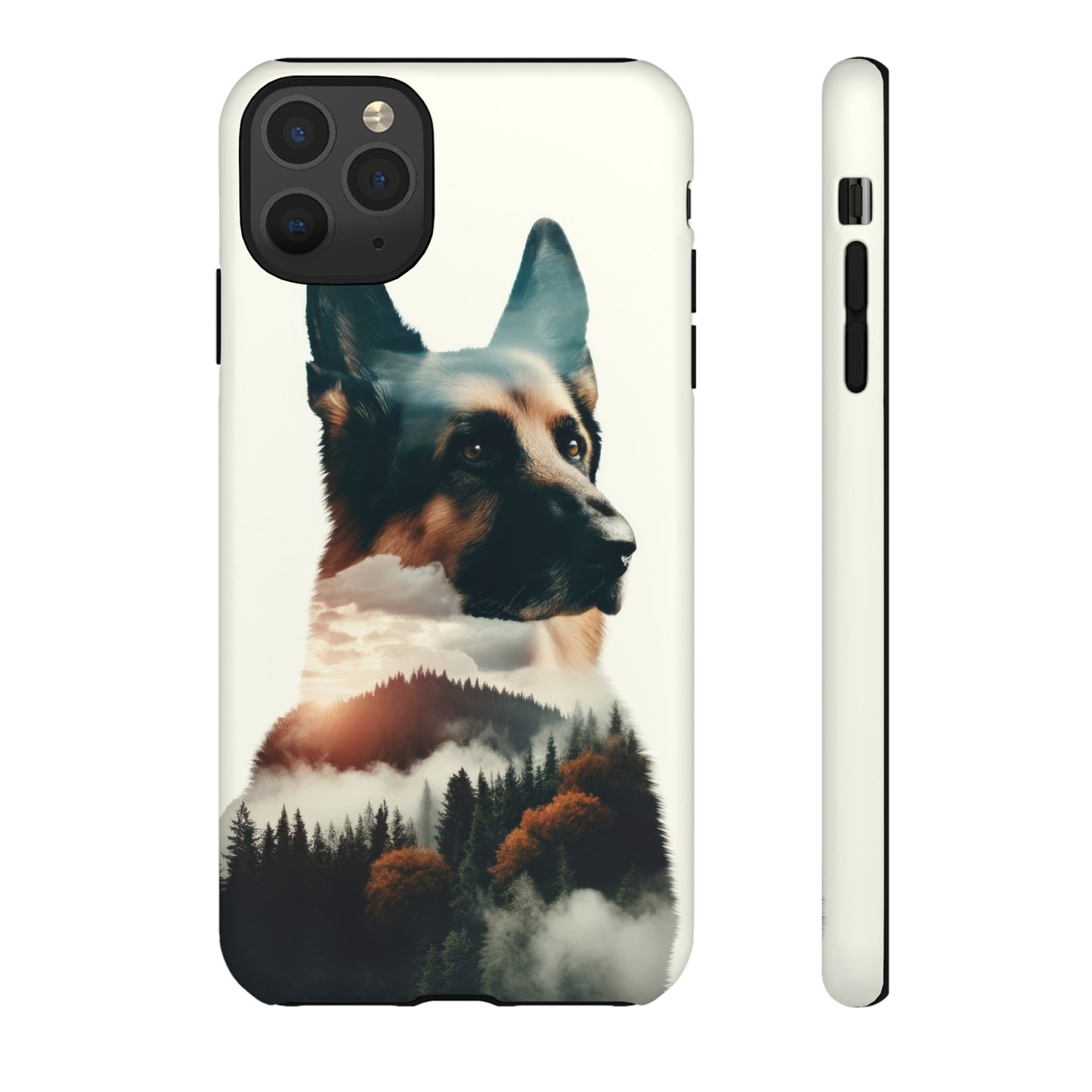 Romanticism and double exposure German Shepherd Phone Case