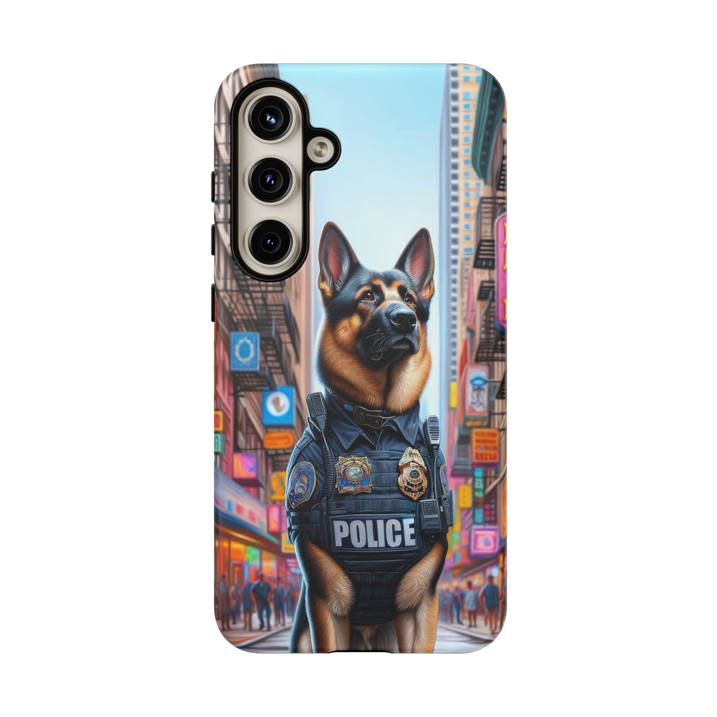 German Shepherd Police Officer Phone Case