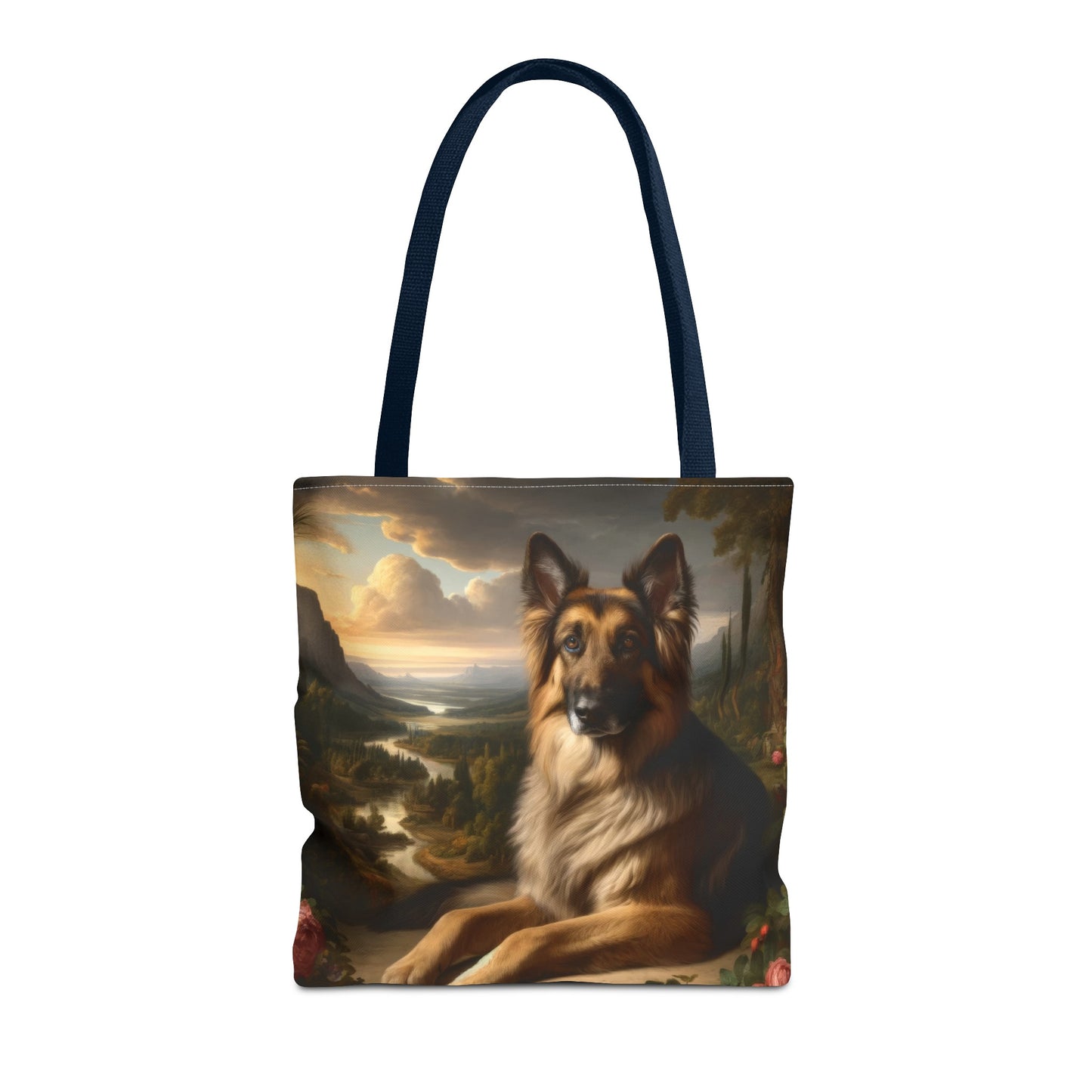 Romanticism inspired German Shepherd Tote Bag