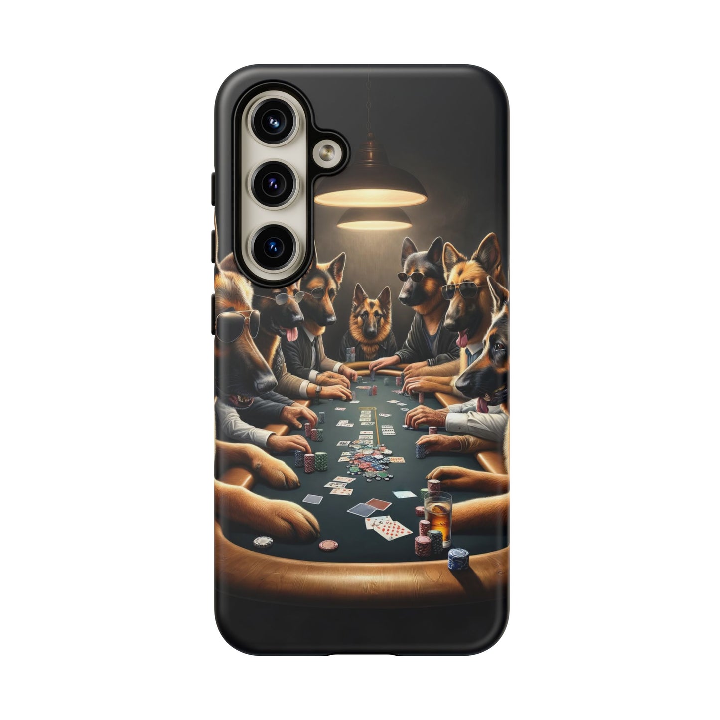 German Shepherds Playing Poker Tough Phone Case