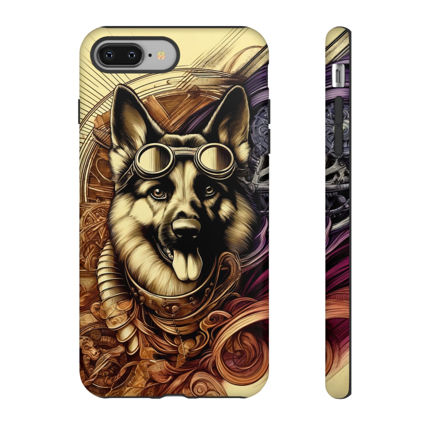 Steampunk German Shepherd Phone Case