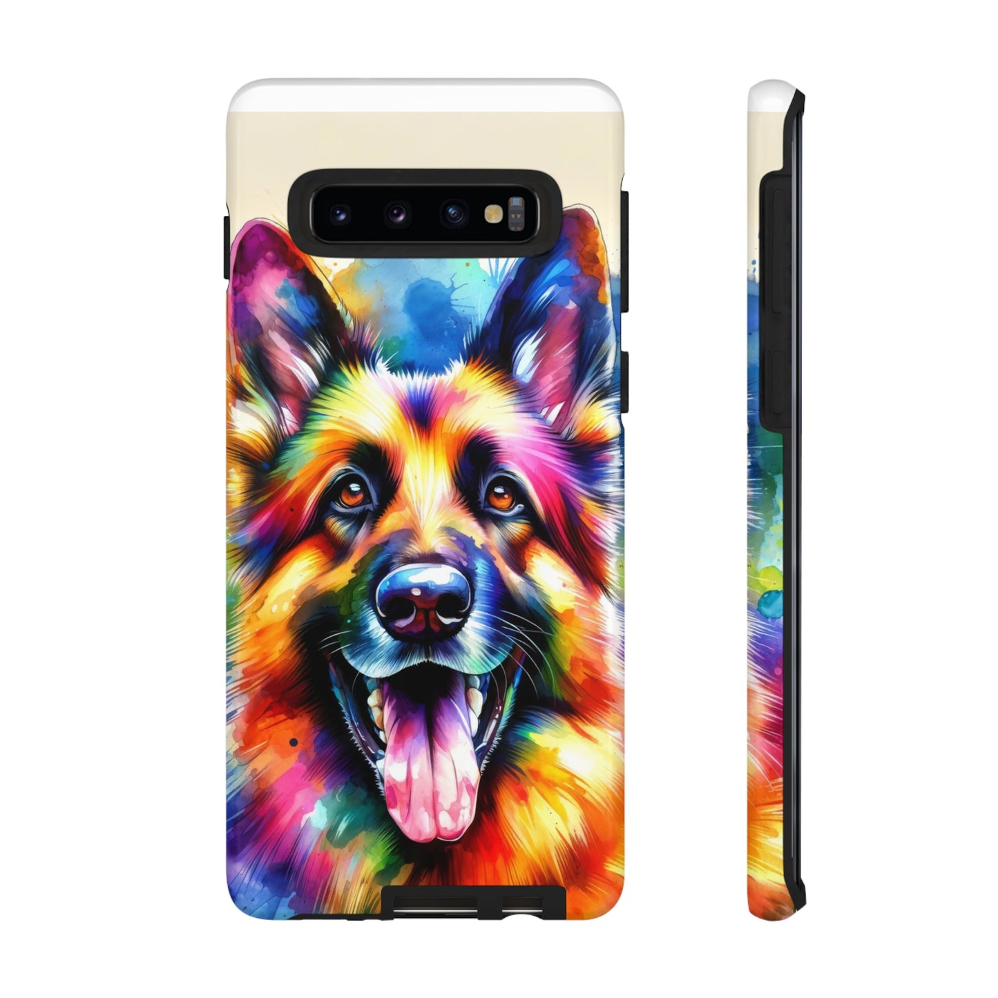 German Shepherd in Watercolor Tough Phone Case