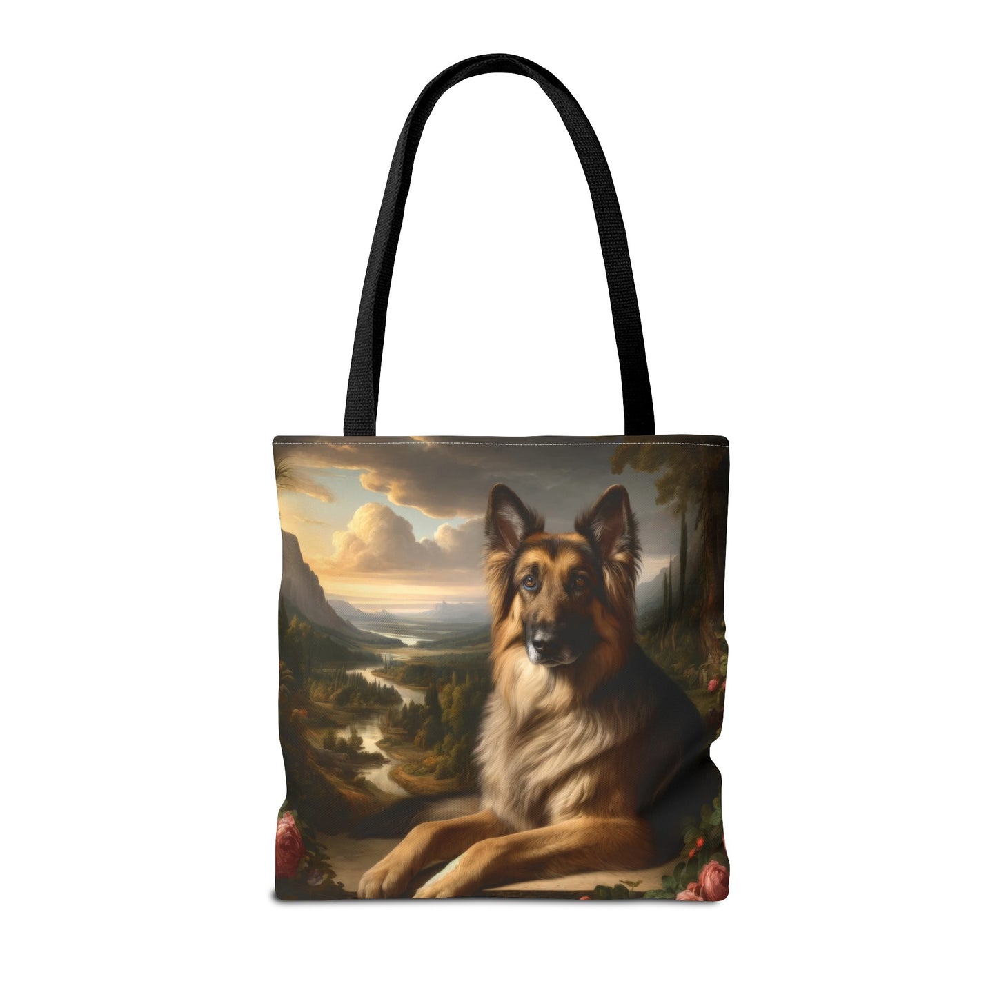 Romanticism inspired German Shepherd Tote Bag