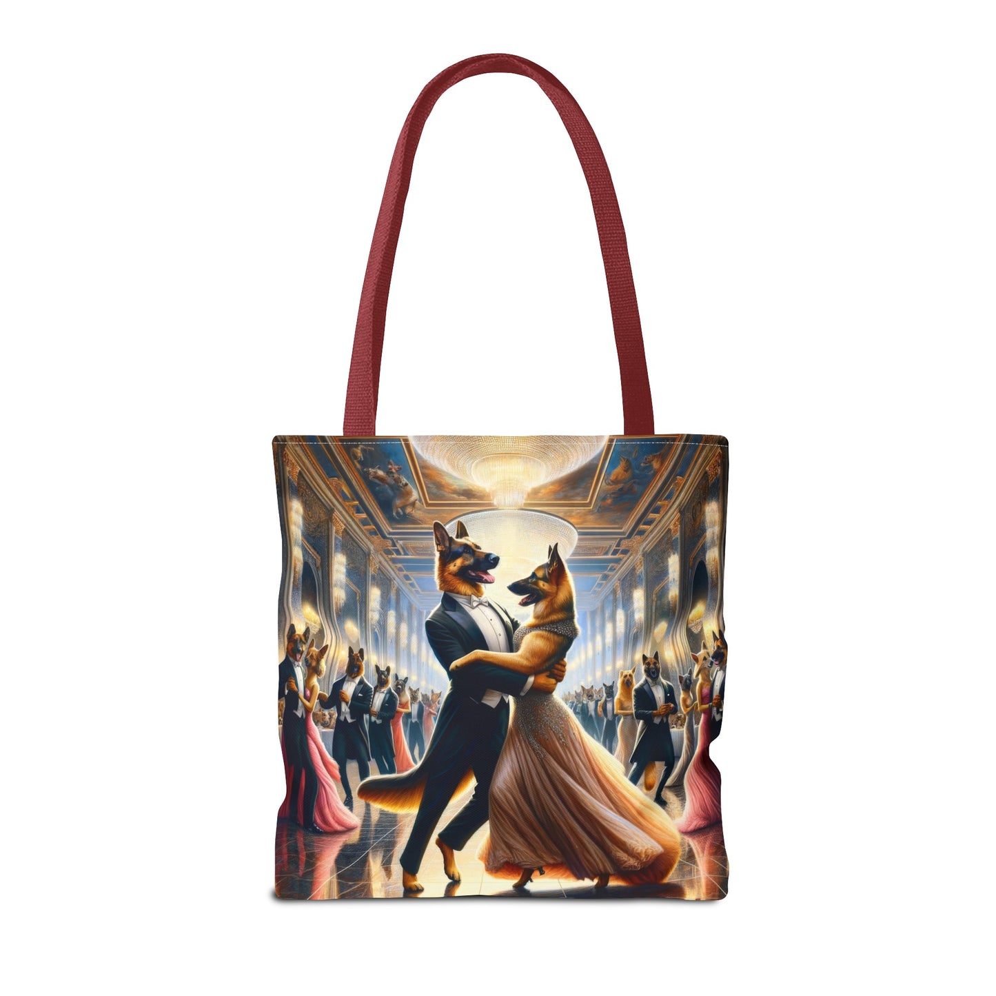 Dancing German Shepherds Tote Bag