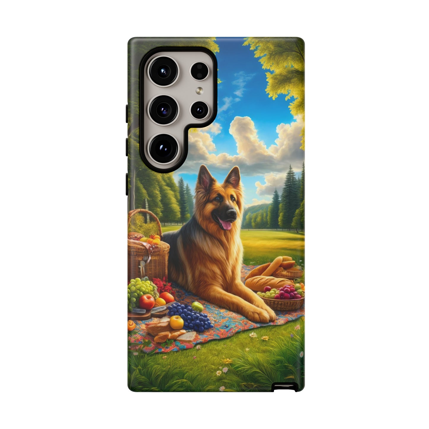 German Shepherd Giving a Speech Phone Case