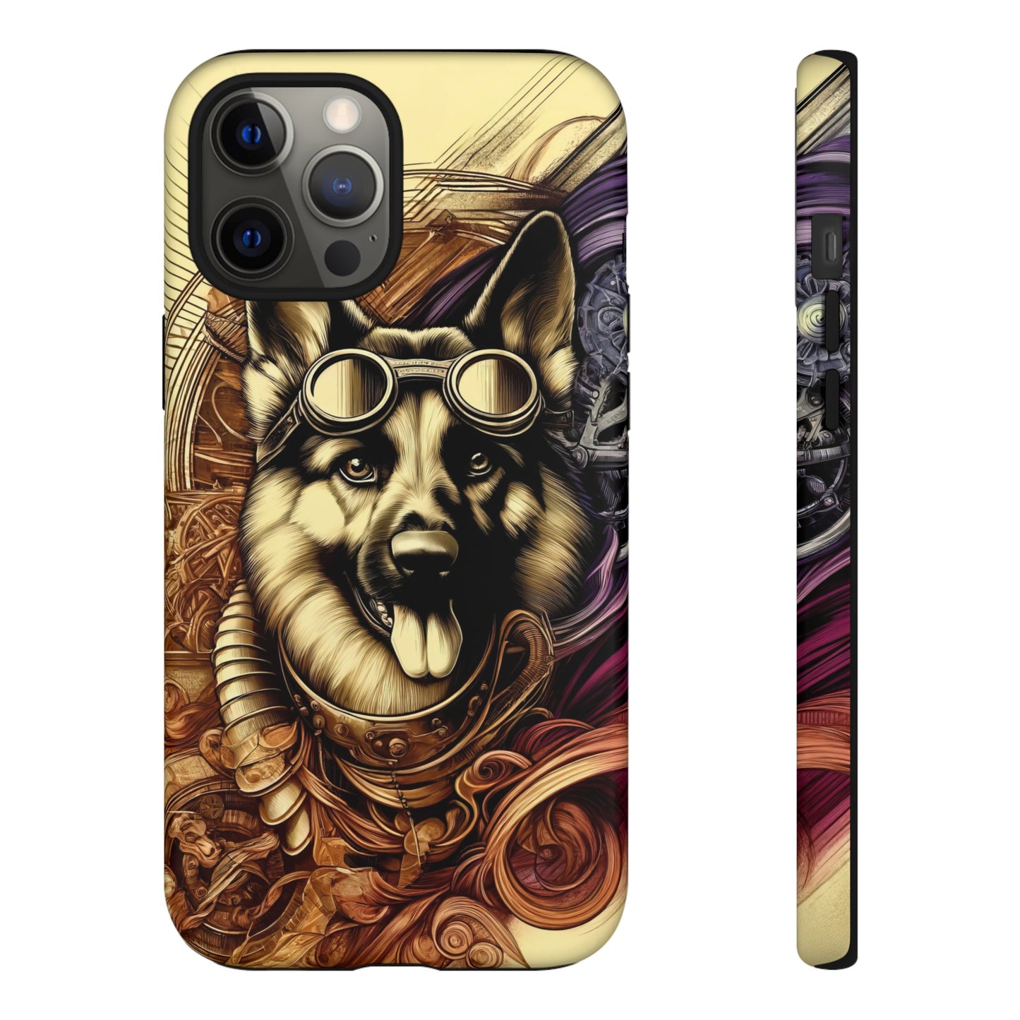 Steampunk German Shepherd Phone Case