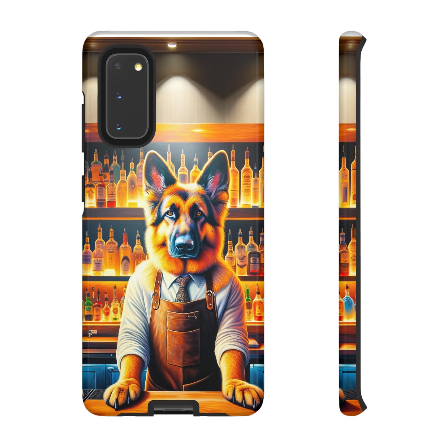 German Shepherd Tending a Bar Phone Case