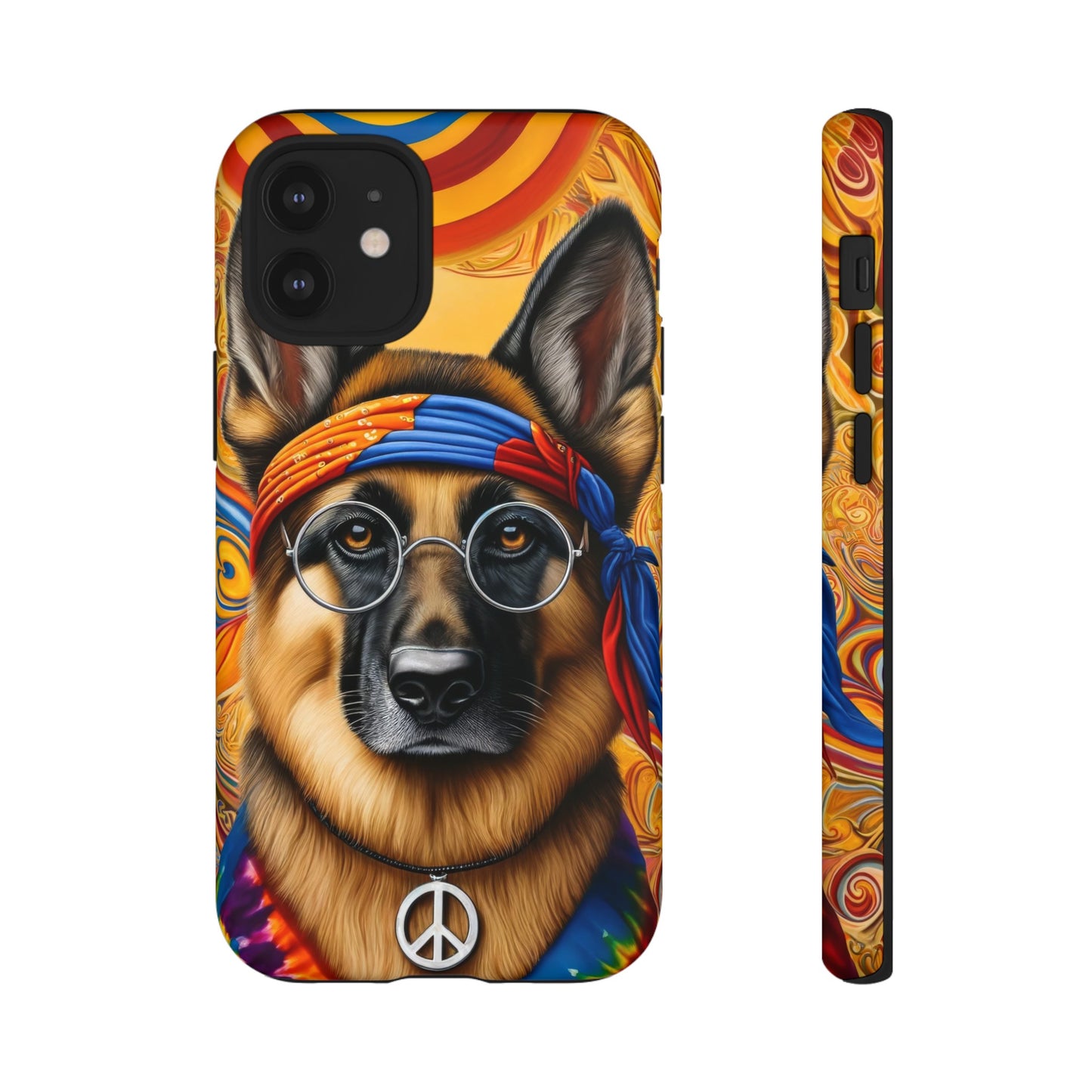 Hippie German Shepherd Tough Phone Case