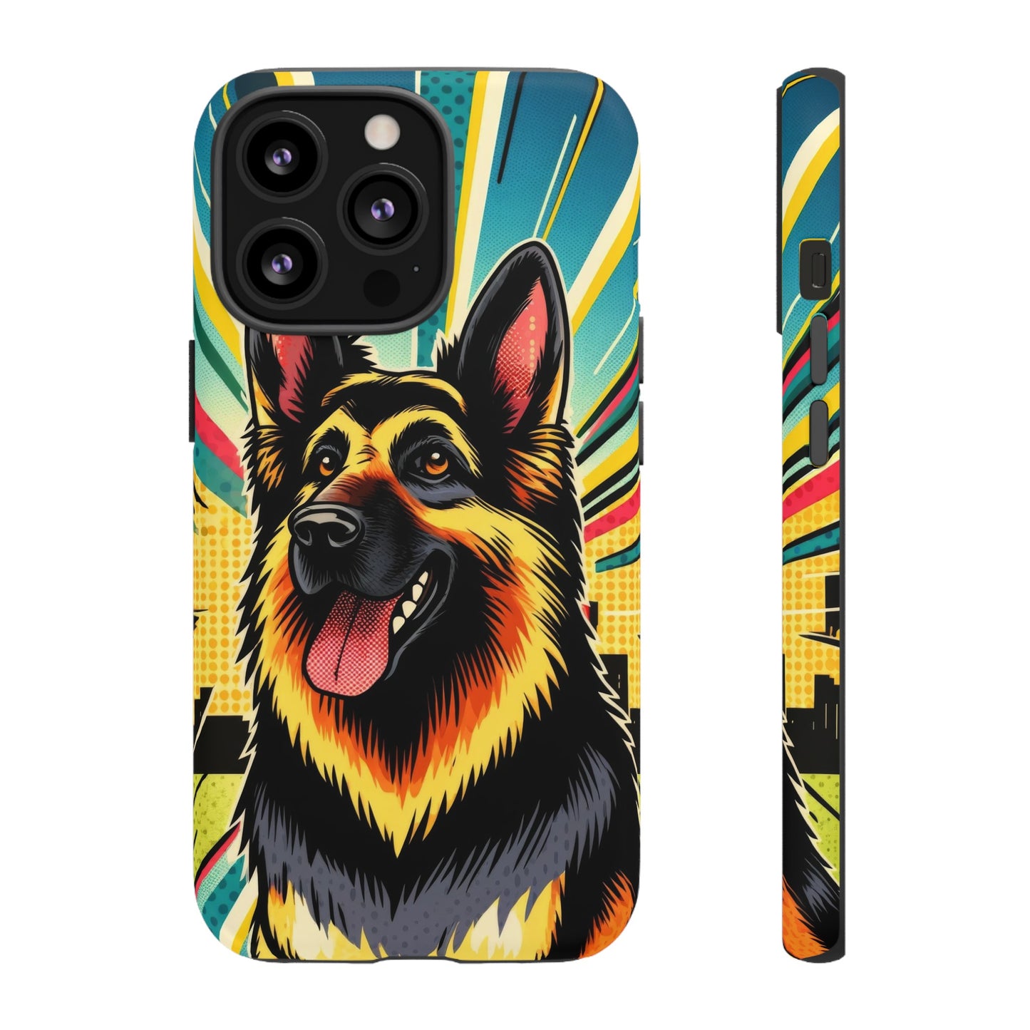 Comic style German Shepherd Phone Case