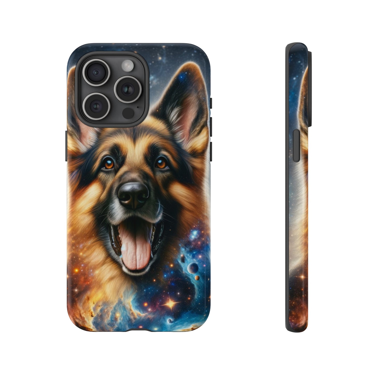 German Shepherd in Space Tough Phone Case