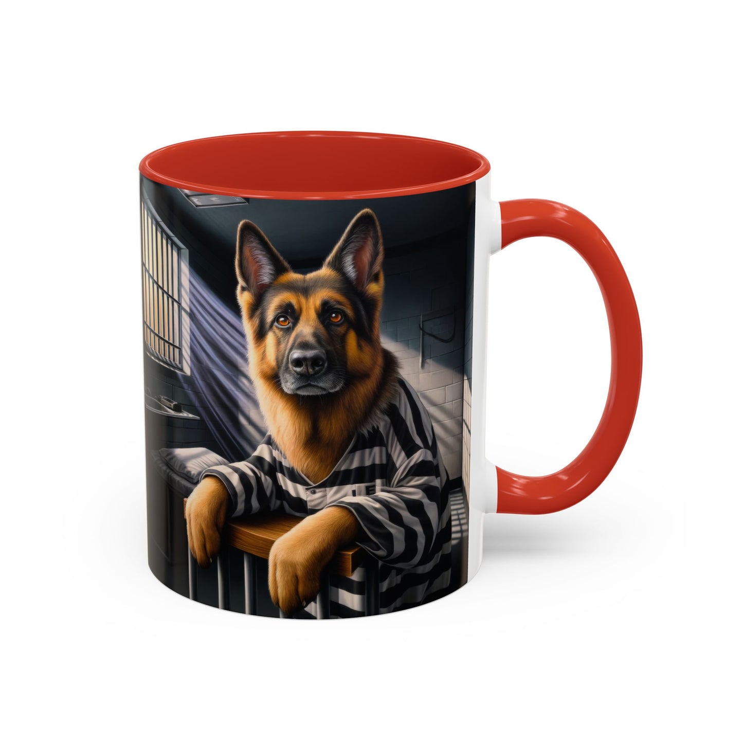 German Shepherd as a Prisoner Coffee Mug