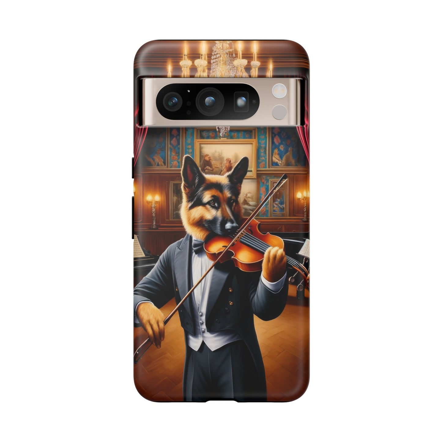 German Shepherd Playing the Violin Phone Case