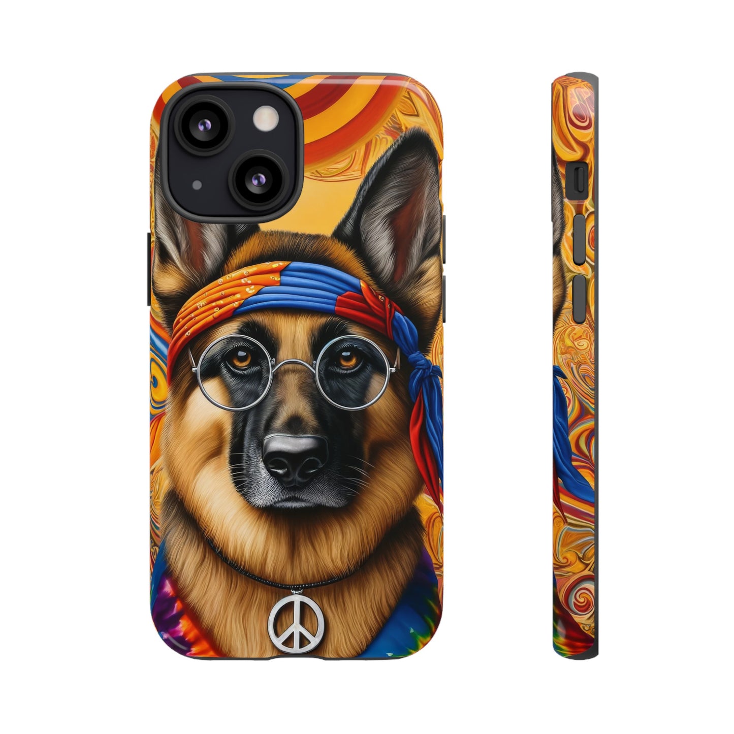 Hippie German Shepherd Tough Phone Case