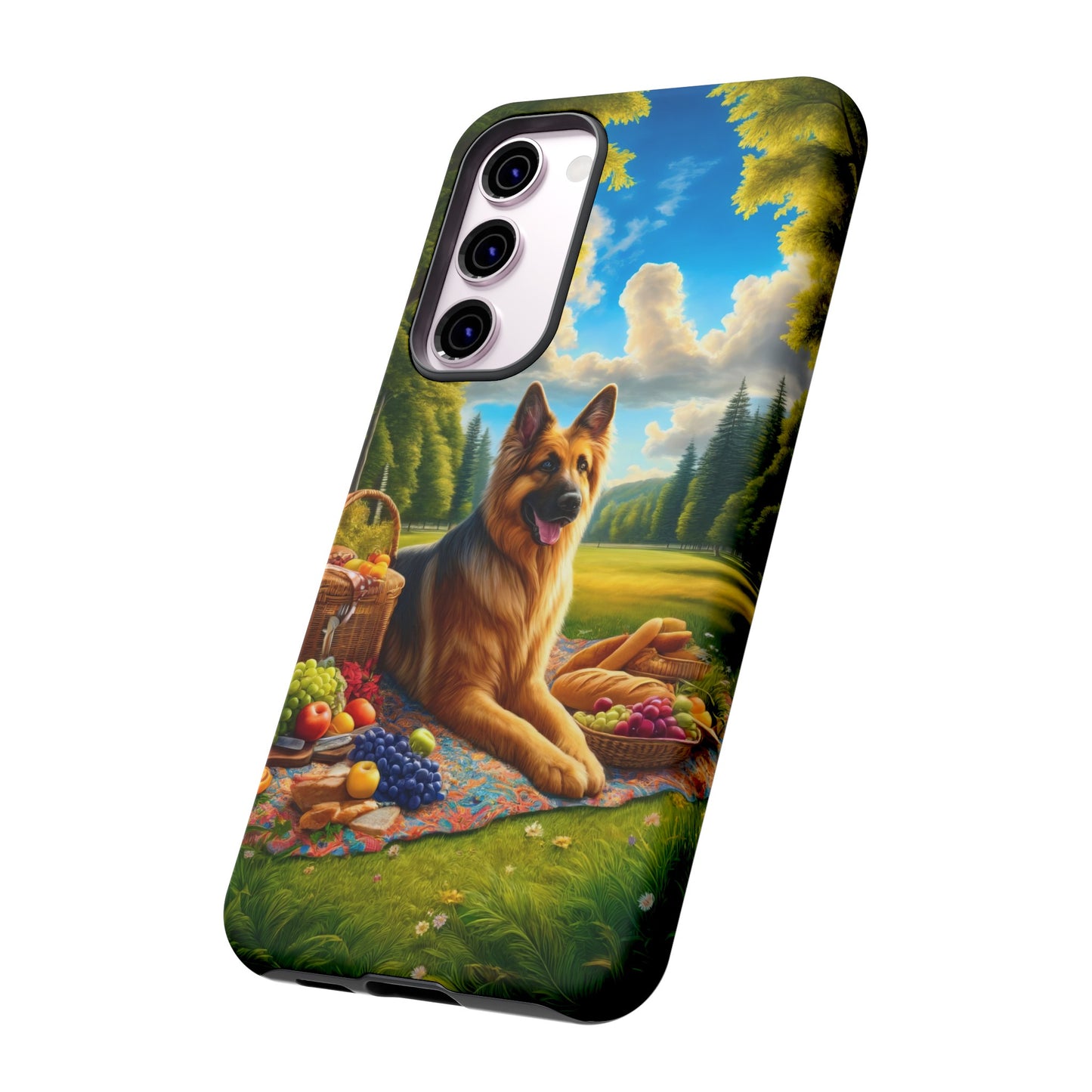 German Shepherd Giving a Speech Phone Case