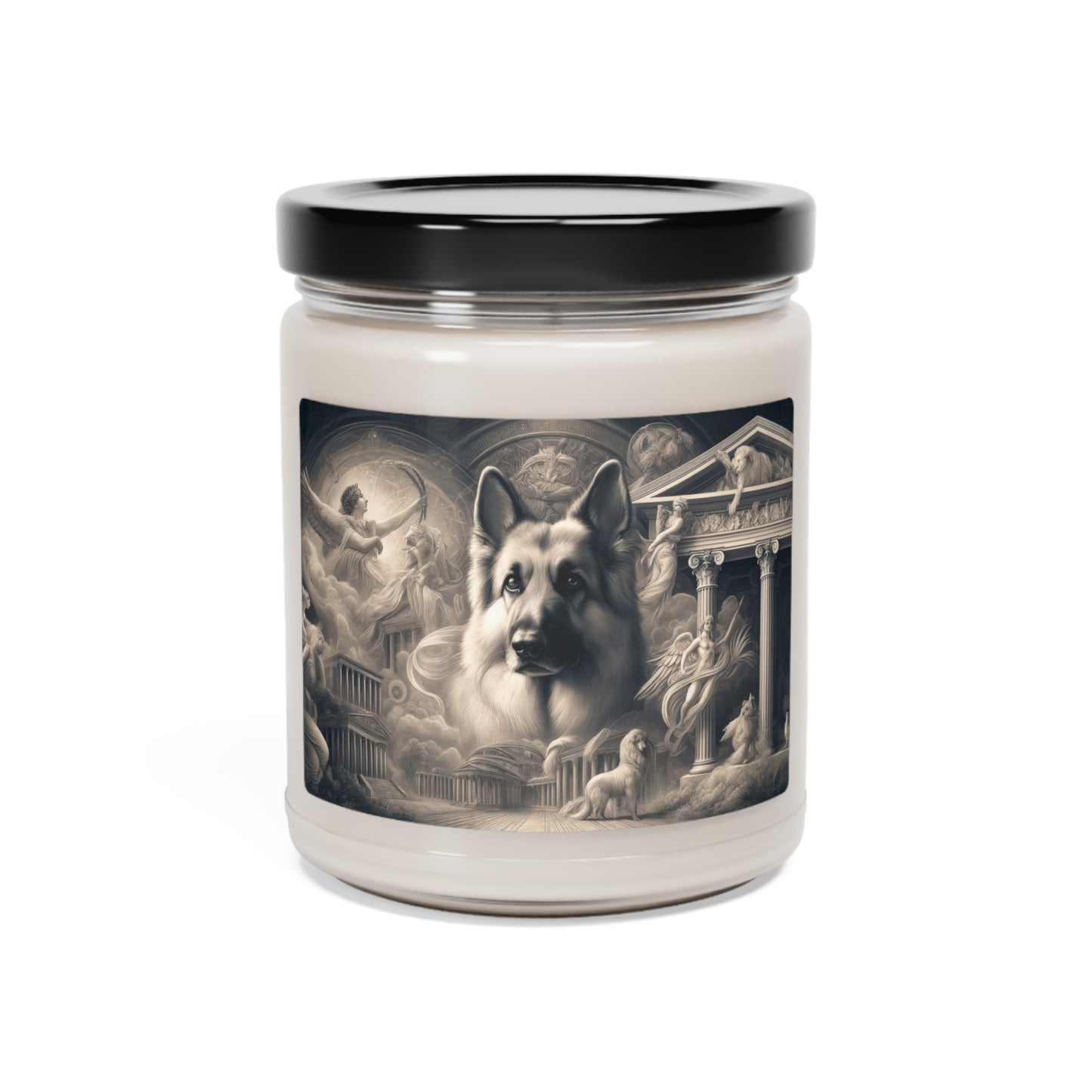 Neo-classicism and dreamy fantasy German Shepherd Scented Soy Candle, 9oz