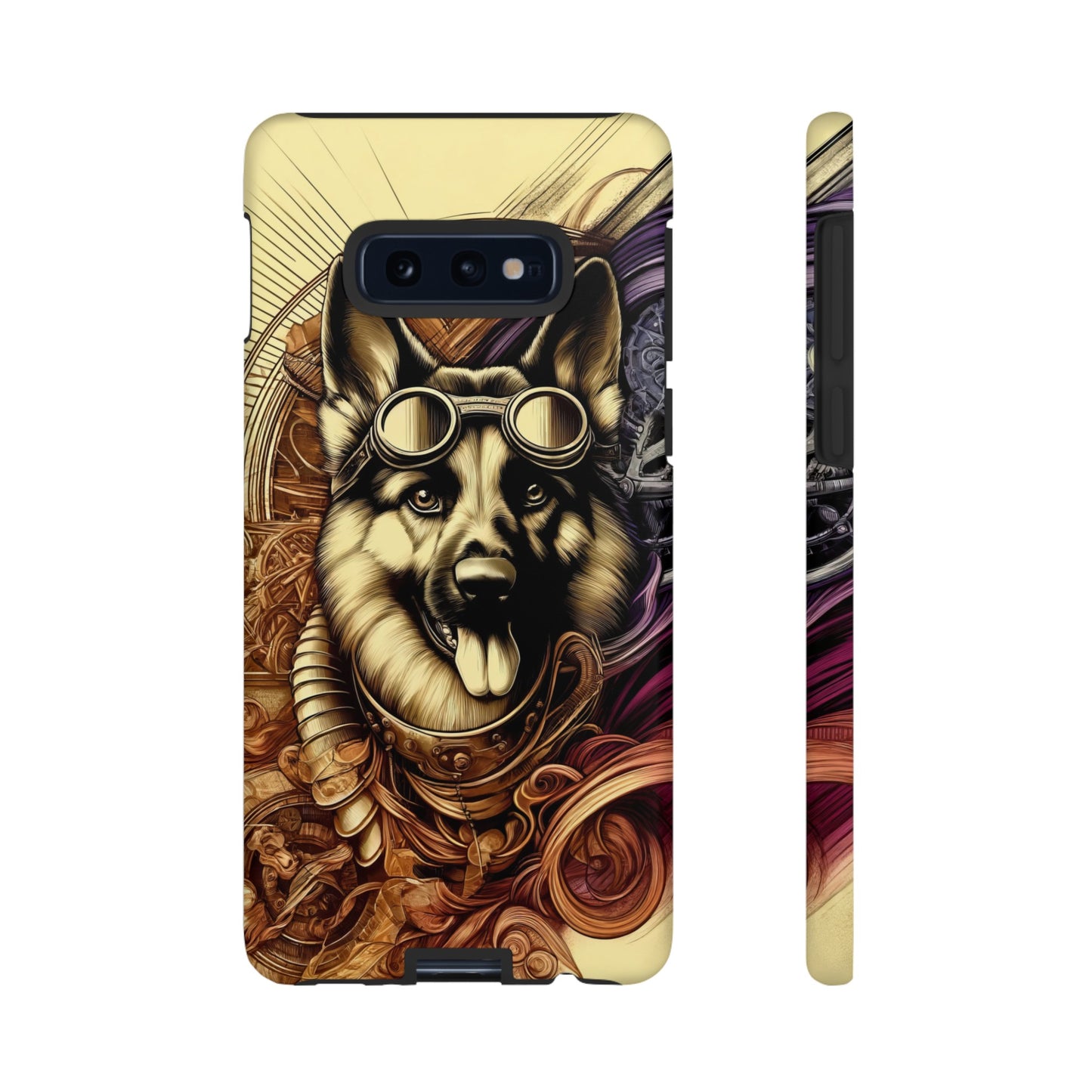 Steampunk German Shepherd Phone Case