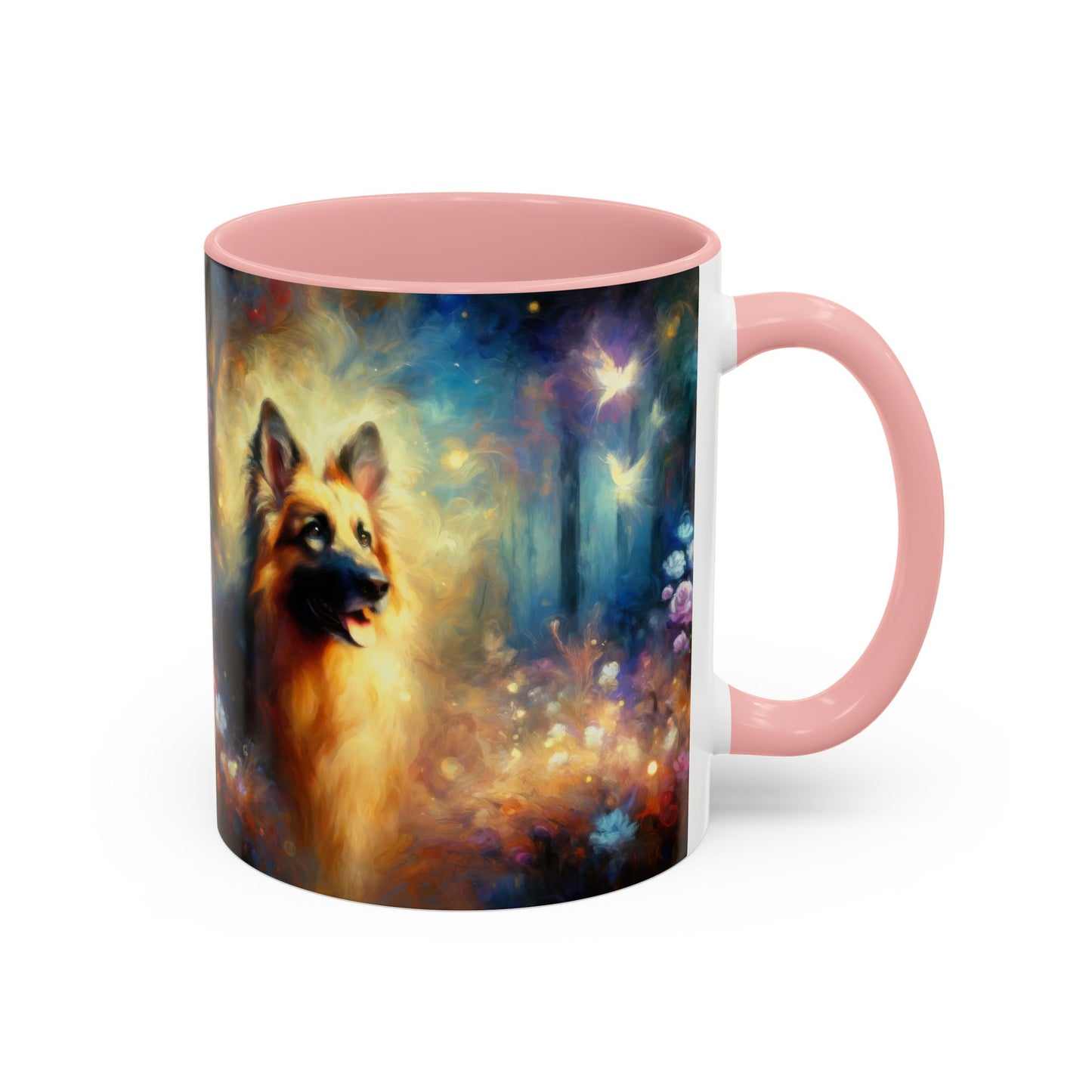 Fairy tale and impressionism German Shepherd Coffee Mug