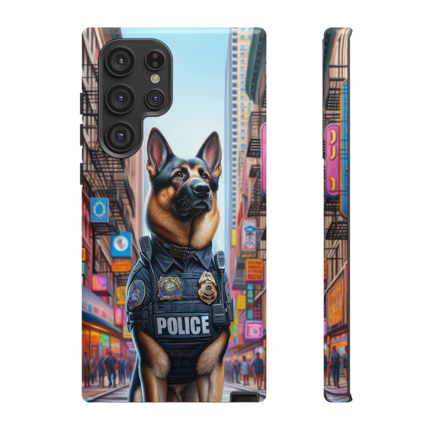 German Shepherd Police Officer Phone Case