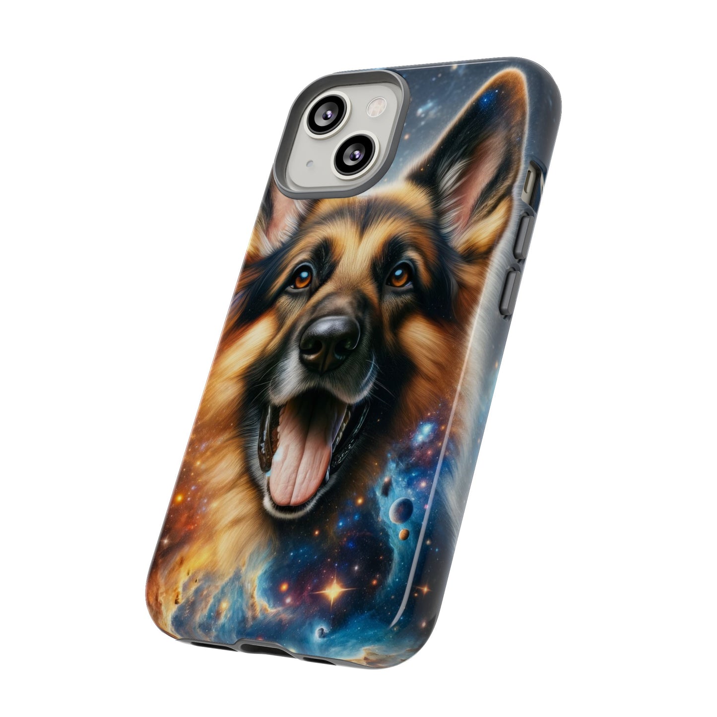 German Shepherd in Space Tough Phone Case