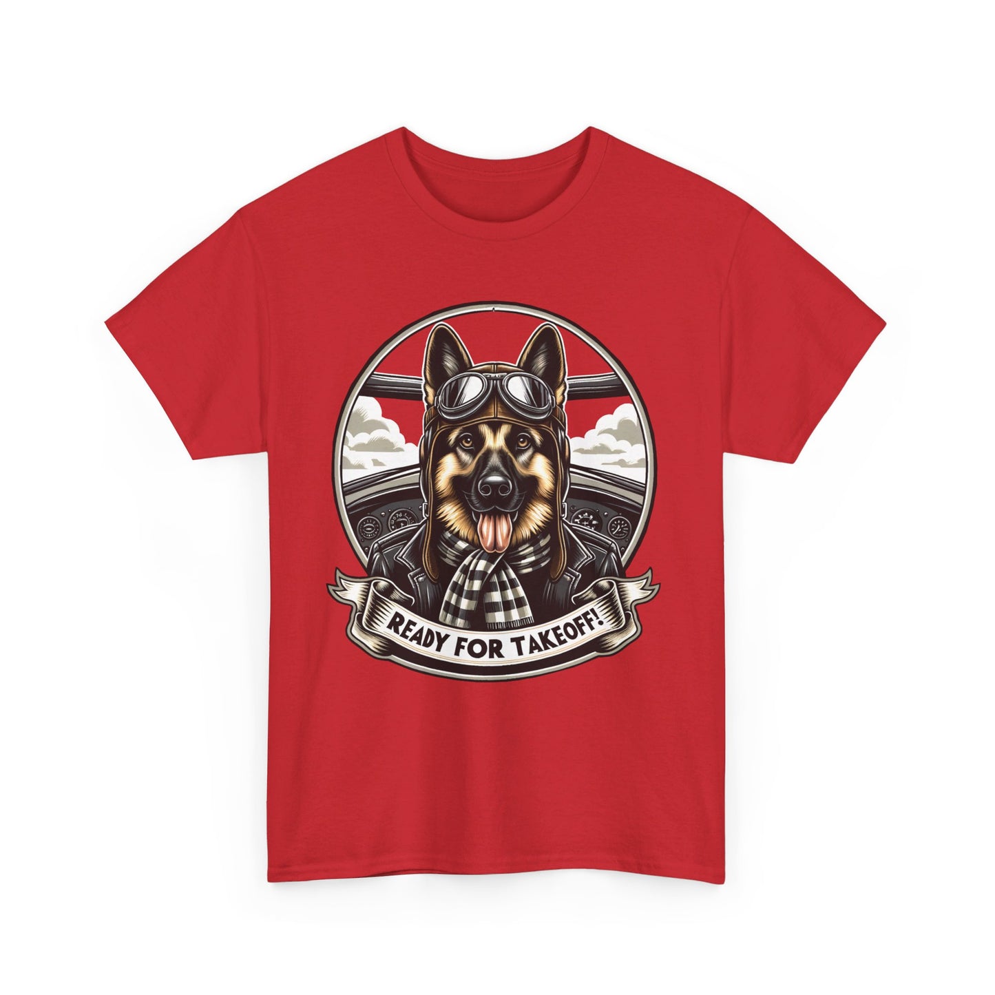 Ready for Takeoff! T-Shirt (13 colors) (German Shepherd)