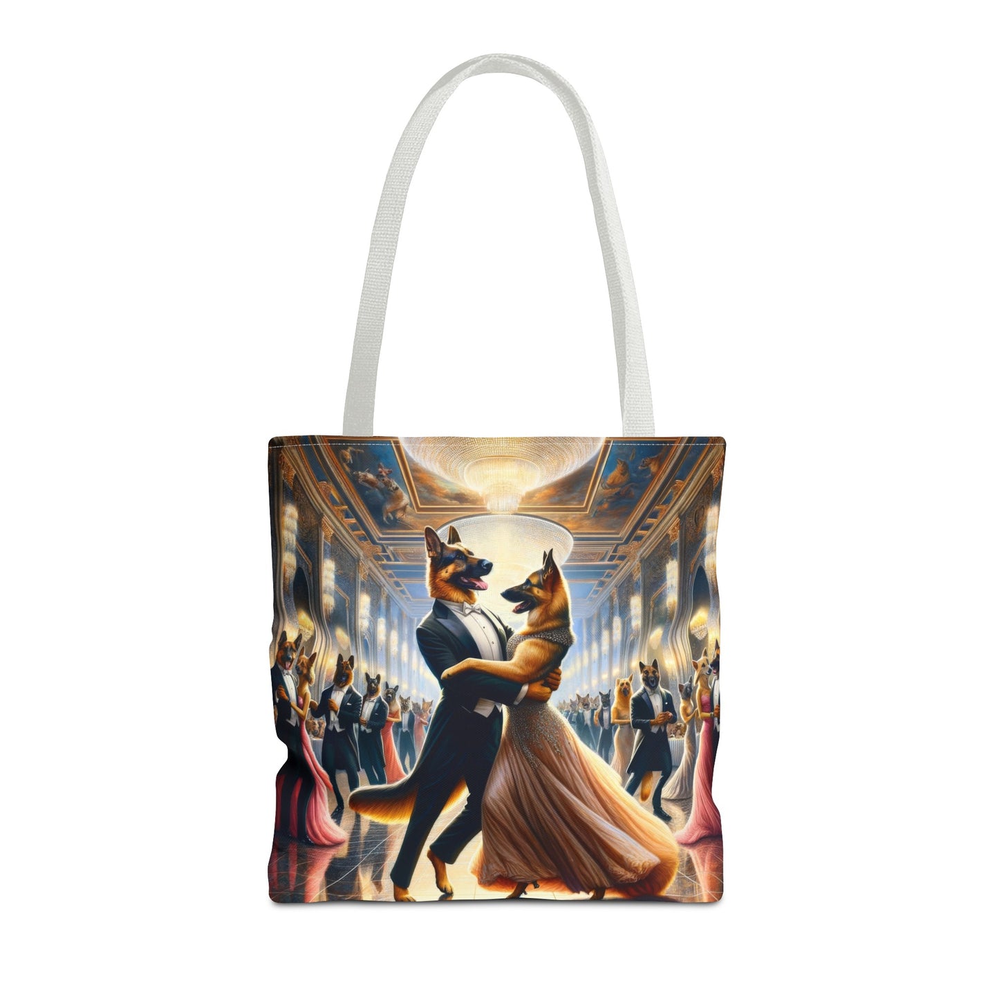 Dancing German Shepherds Tote Bag