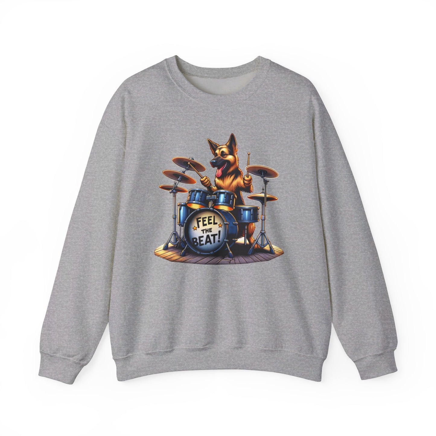 Feel The Beat! Sweatshirt (10 colors) (German Shepherd)