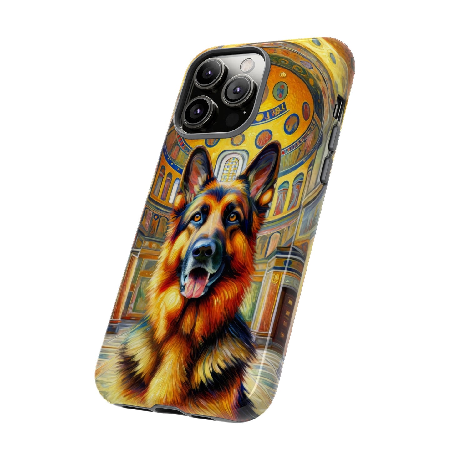 Neo-impressionist German Shepherd Phone Case