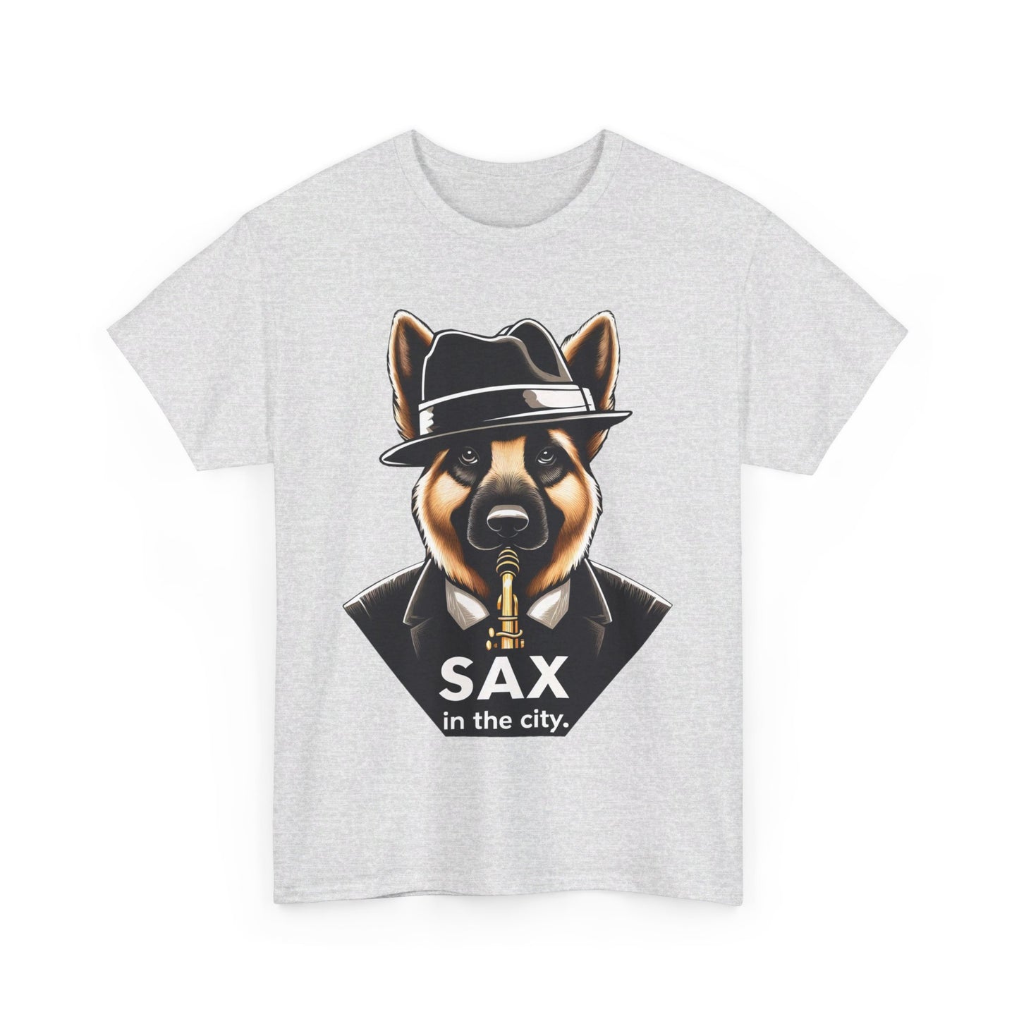 Sax in the City T-Shirt (13 colors) (German Shepherd)