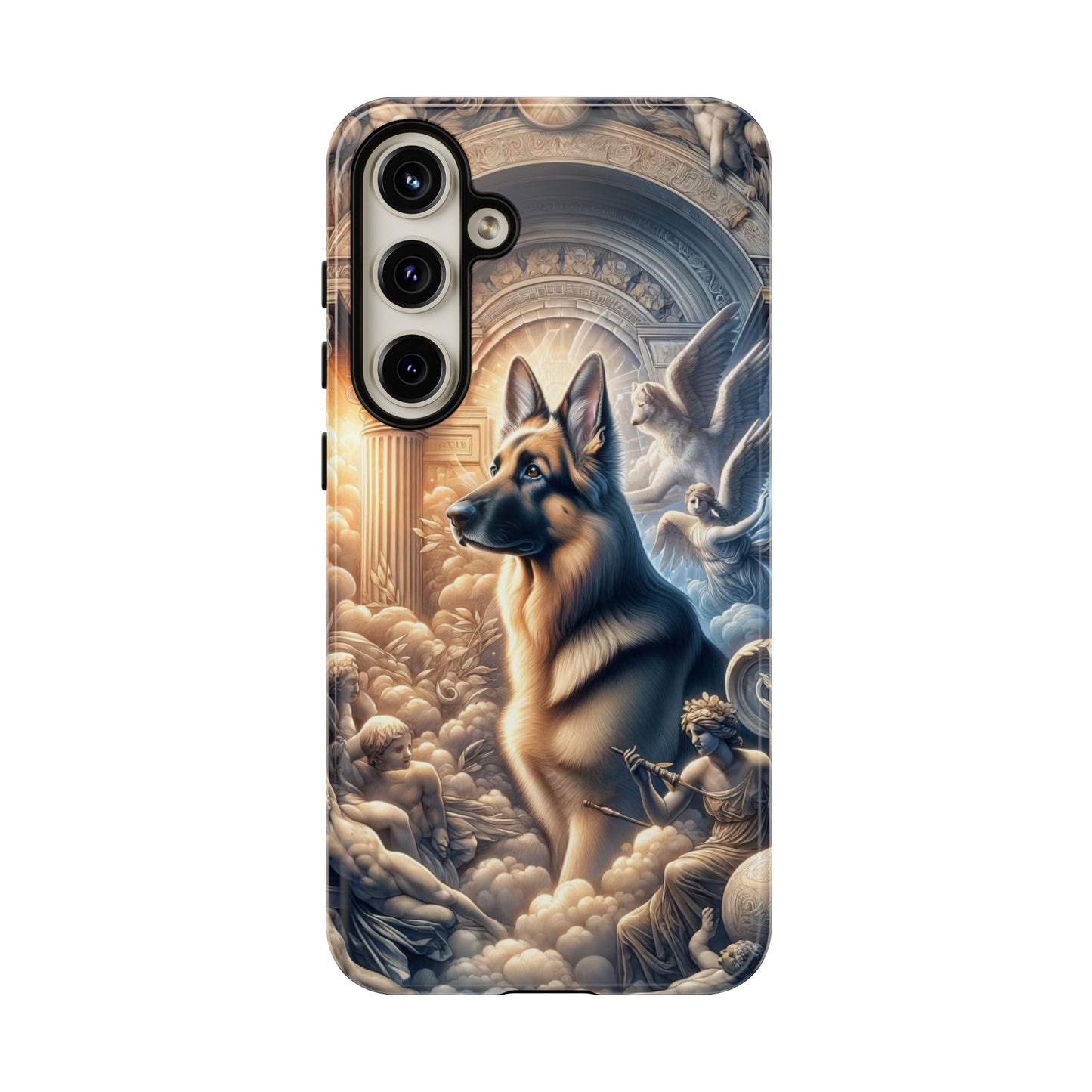 Neo-classicism and dreamy fantasy German Shepherd Phone Case