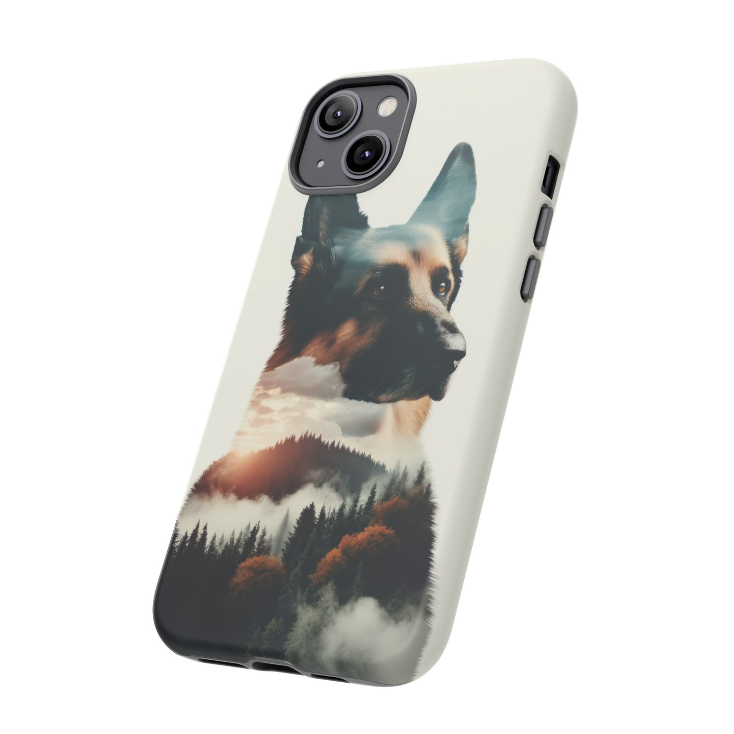 Romanticism and double exposure German Shepherd Phone Case