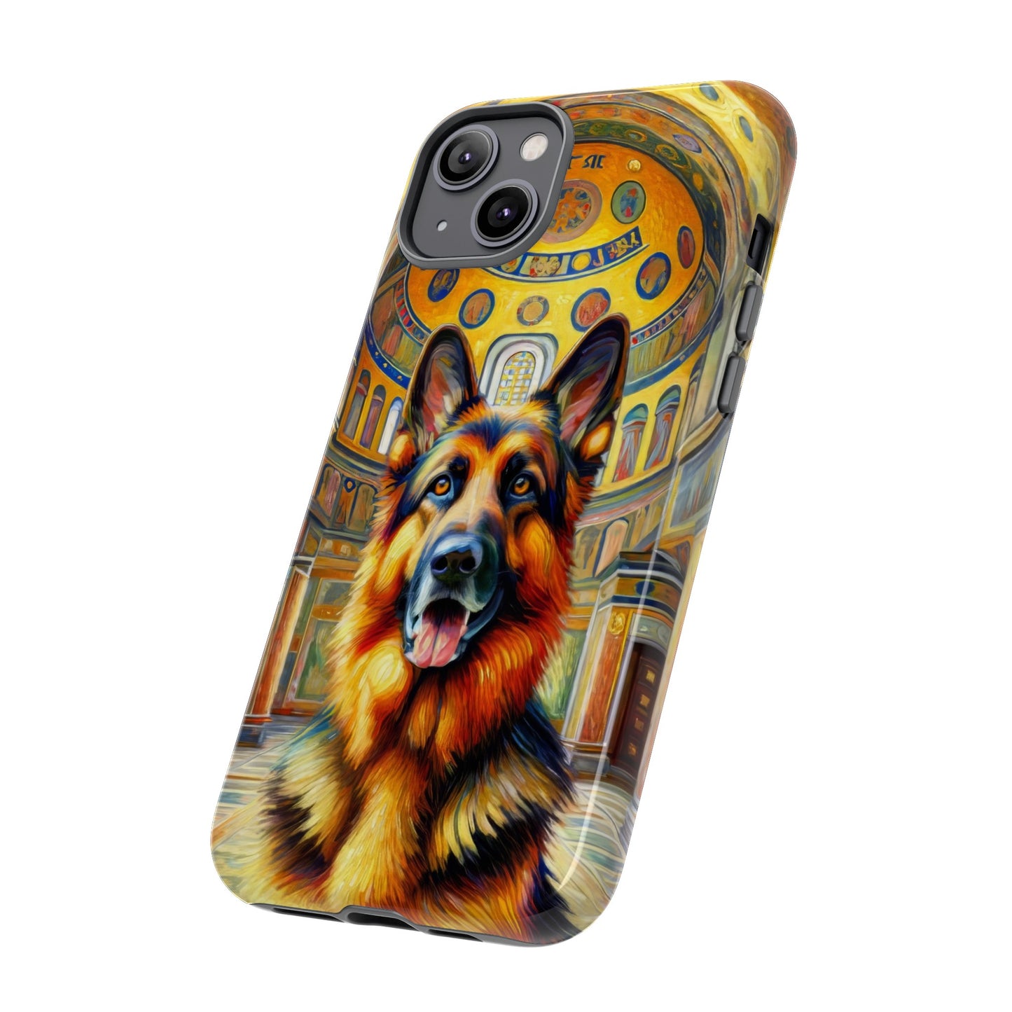 Neo-impressionist German Shepherd Phone Case