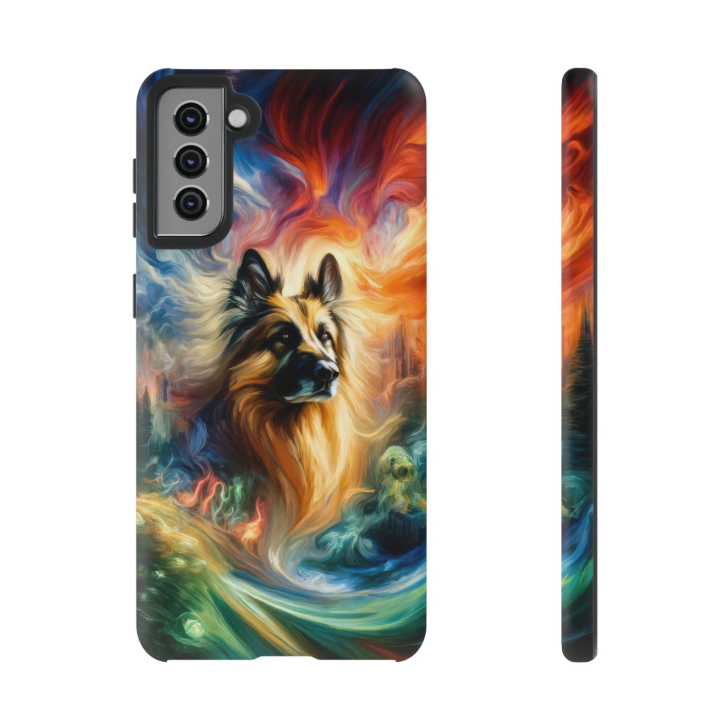 Expressionism and fantasy German Shepherd Phone Case