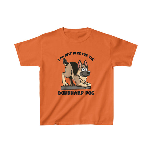 DownWard Dog Kids Size T-Shirt (Multi colors) (German Shepherd)