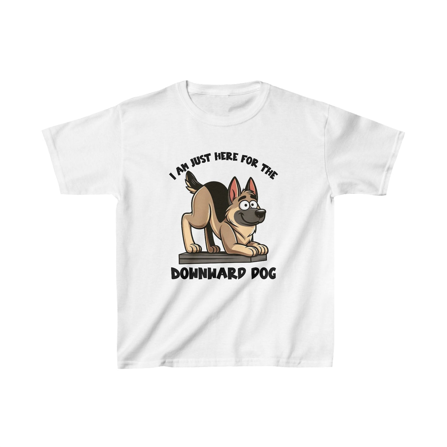 DownWard Dog Kids Size T-Shirt (Multi colors) (German Shepherd)