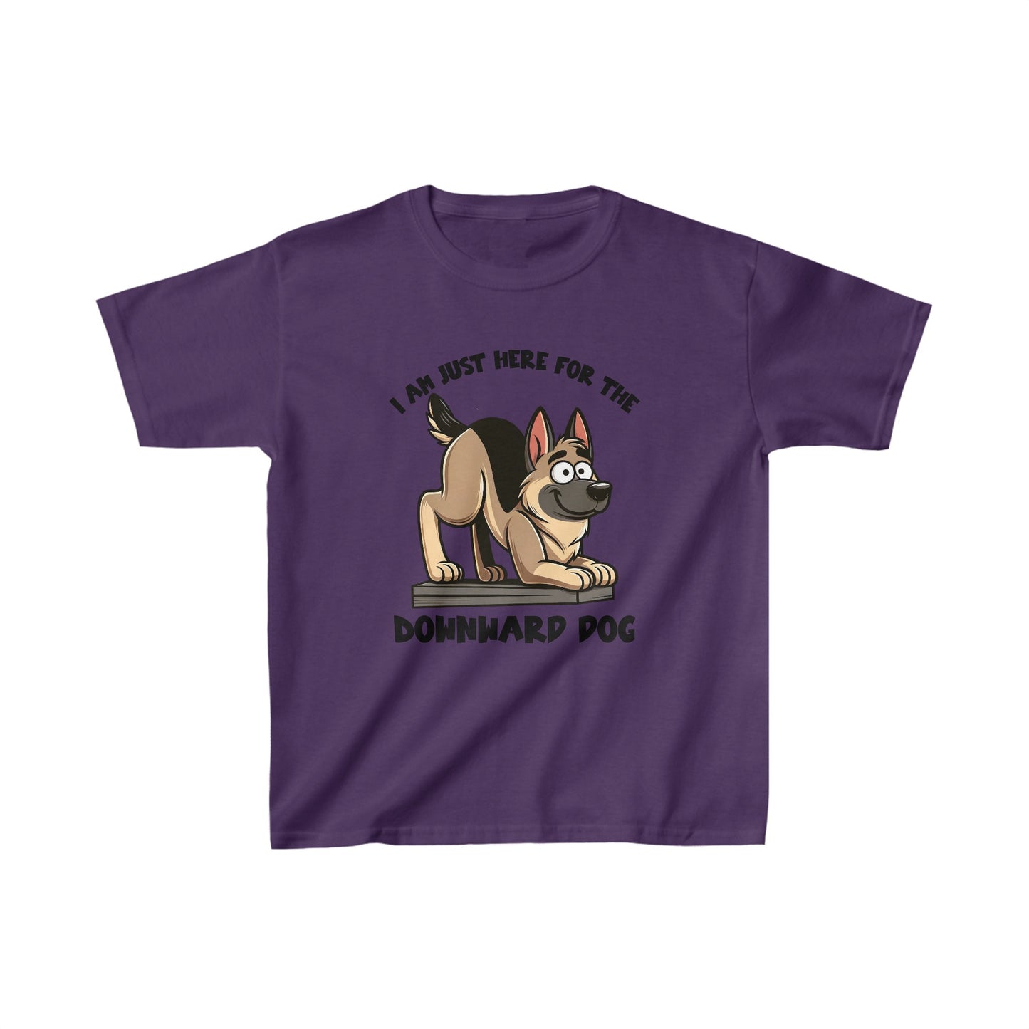 DownWard Dog Kids Size T-Shirt (Multi colors) (German Shepherd)