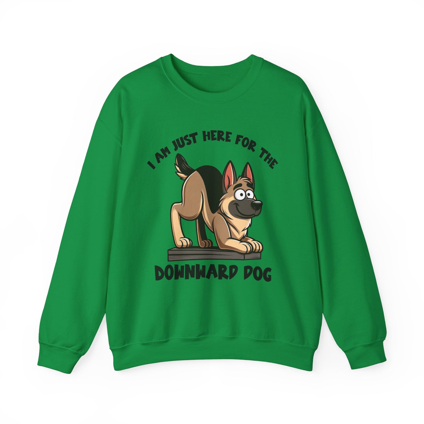 DownWard Dog Sweatshirt (10 colors) (German Shepherd)