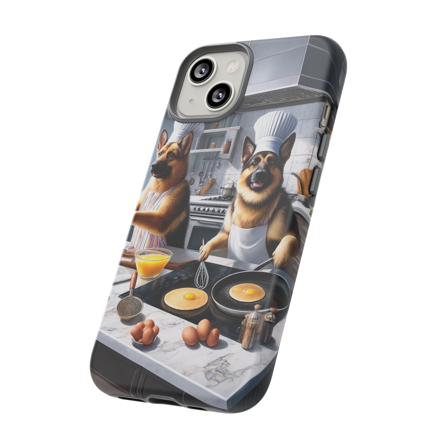 Cooking German Shepherds Tough Phone Case