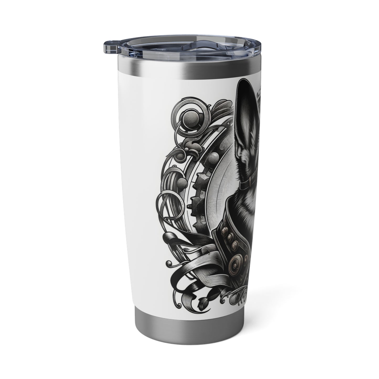 Steampunk German Shepherd 20oz Tumbler