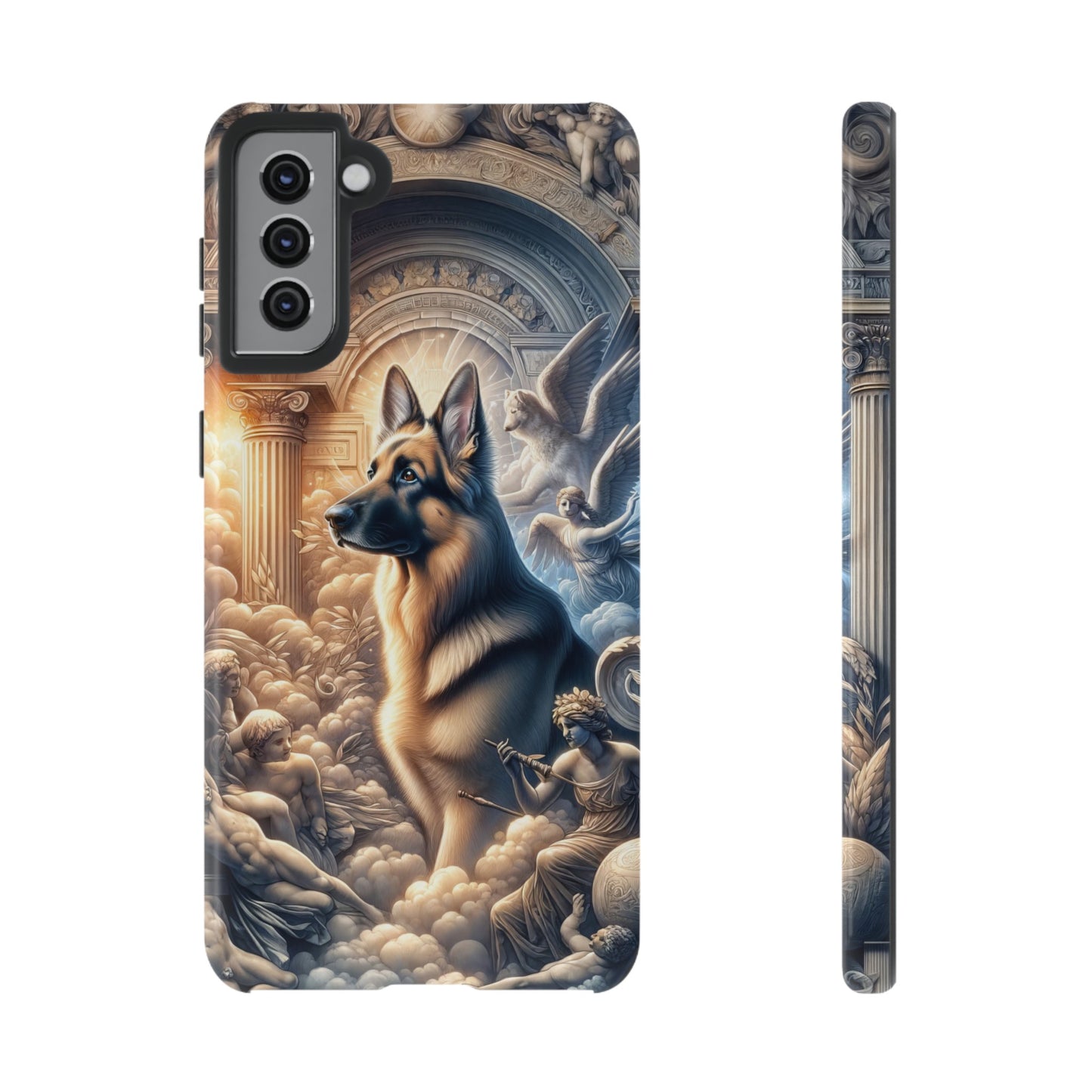 Neo-classicism and dreamy fantasy German Shepherd Phone Case