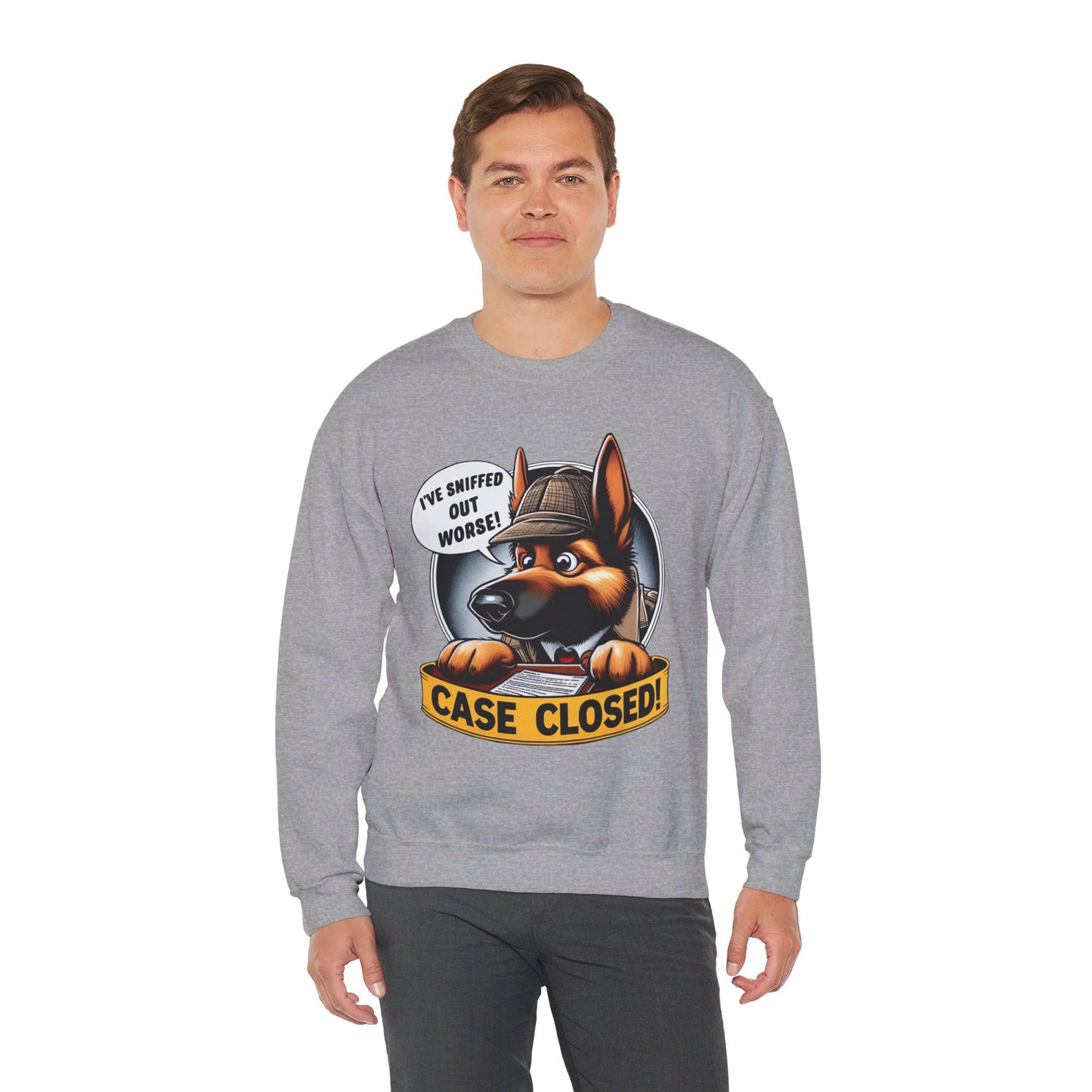 Case Closed Sweatshirt (10 colors) (German Shepherd)