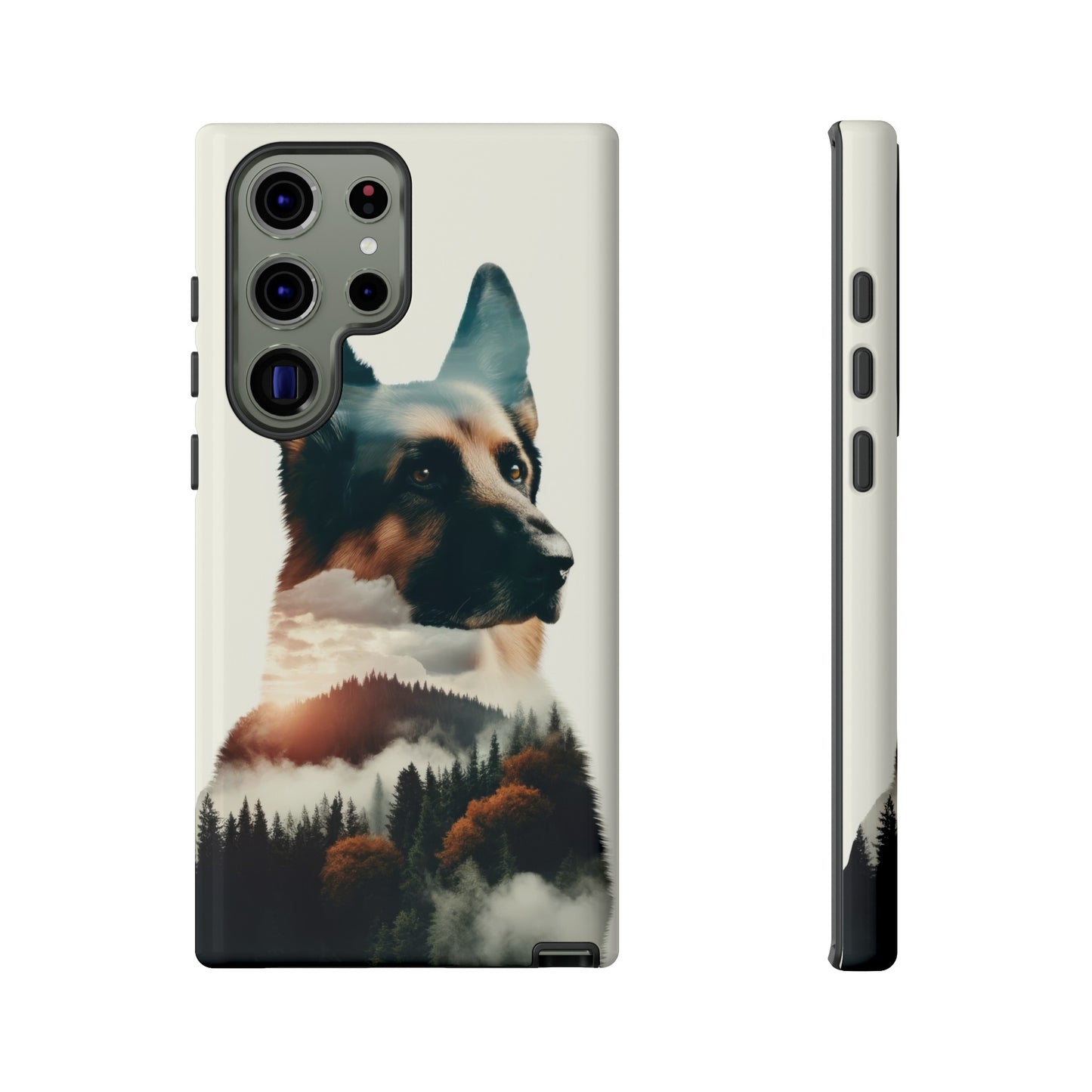 Romanticism and double exposure German Shepherd Phone Case