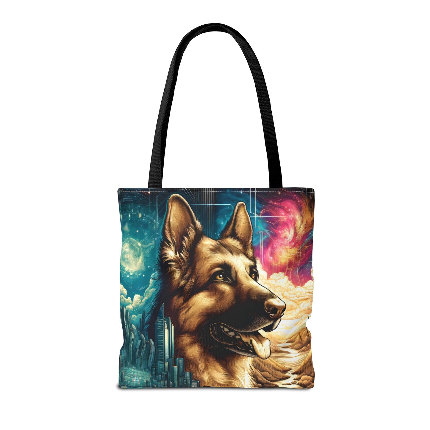 Dreamy fantasy German Shepherd Tote Bag